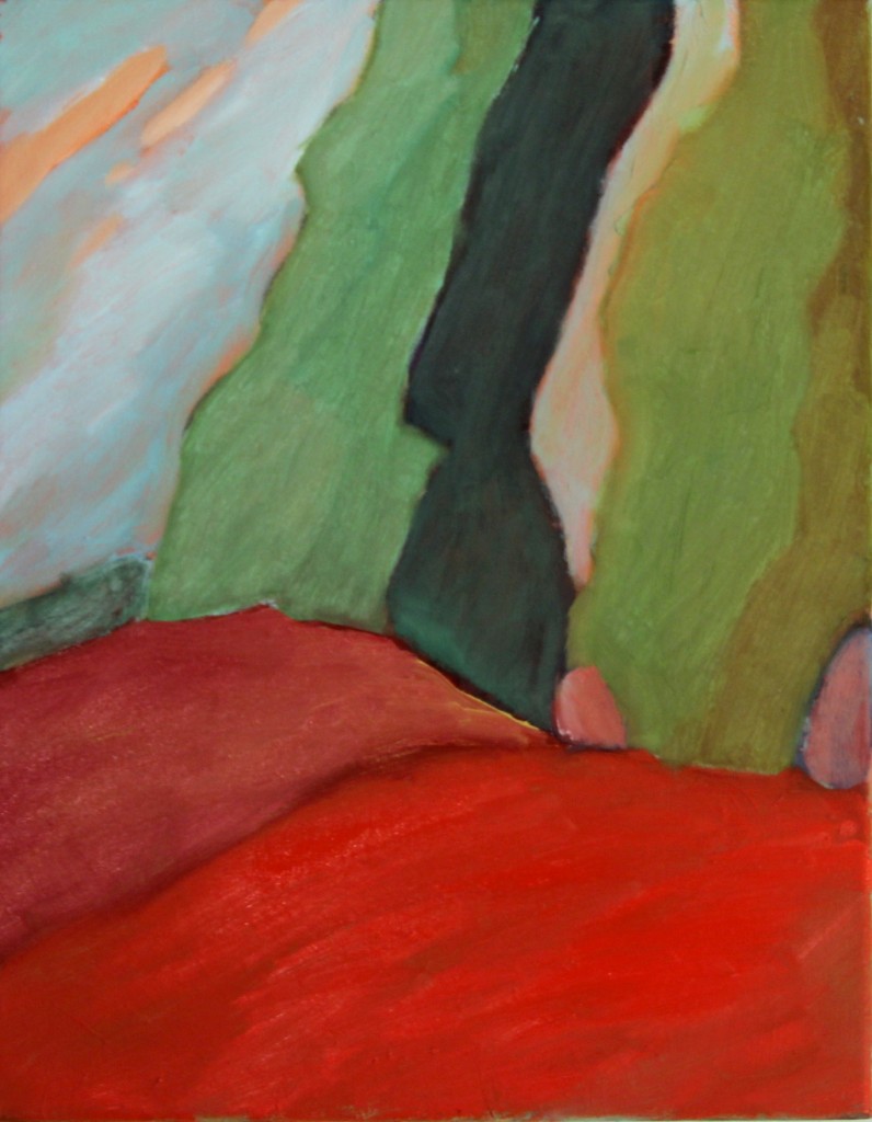 Red Hill II - 14" x 11" oil on canvas