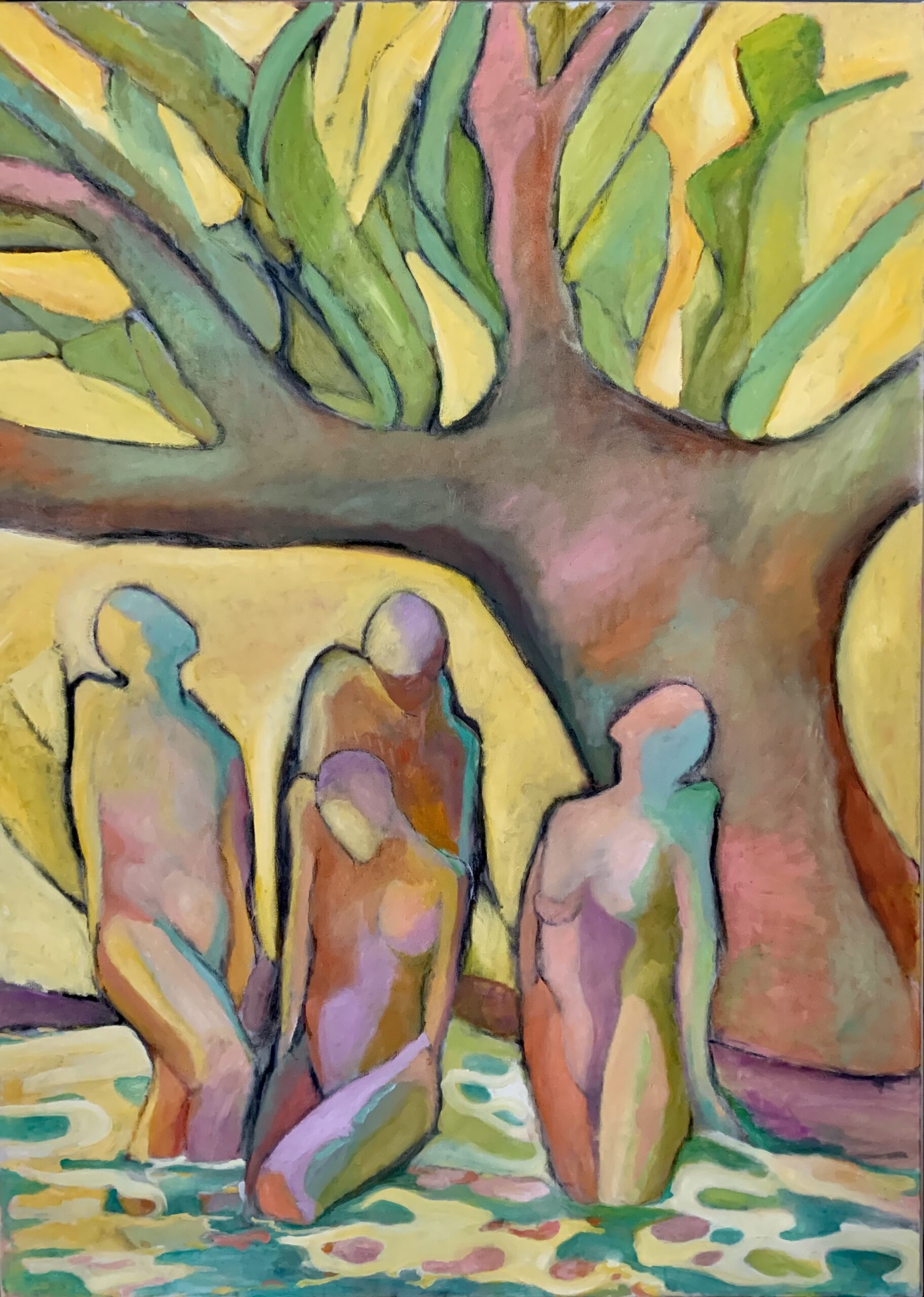 The Anointing - 65" x 48" oil on canvas